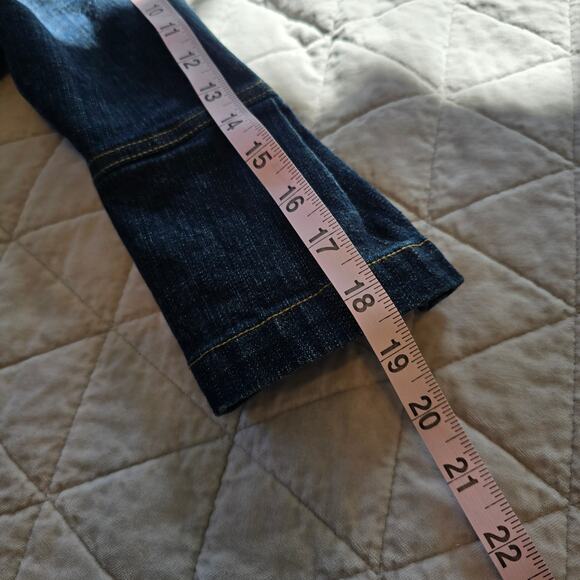 Vintage Paris Blues Denim Coat Women's S Double Breasted Bell Sleeve Y2K Boho - Picture 11 of 12